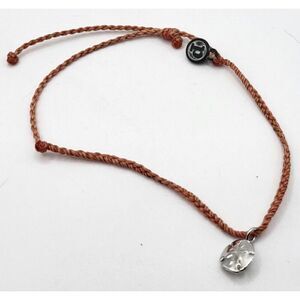 Puro VidaYellow Tassel Black and White Beaded Bracelet Slide Knot 5in to 10in